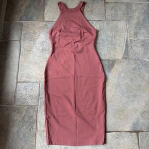 NWT Windsor Y2K Mauve Bodycon Dress with Cage Back Detail Size Medium 2000s Club